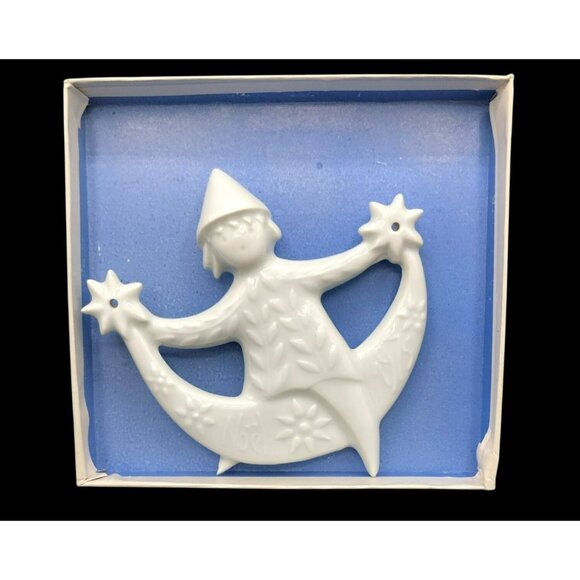 Haviland Limoges Sparkling Angel 1975 Christmas Ornament Jean Jacques Prolongeau - Picture 2 of 9